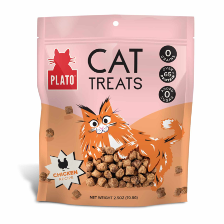Plato Air-Dried Cat Treats Chicken with Catnip Recipe 2.5oz