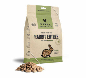 Vital Essentials Freeze-Dried Raw Rabbit Entree Dog Food Mini Nibs