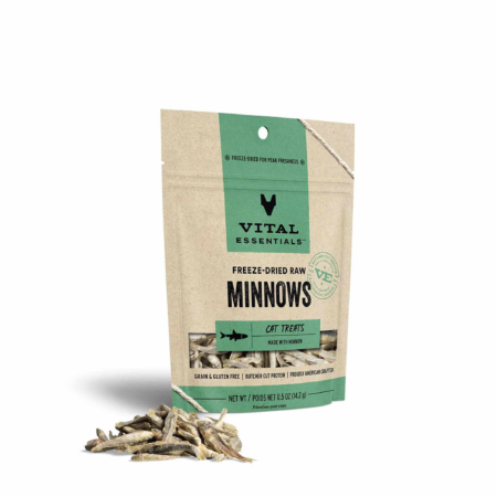 Vital Essentials(R) Freeze-Dried Minnows Cat Treats, 0.5 oz