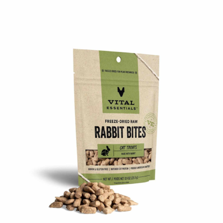 Vital Essentials(R) Freeze-Dried Rabbit Bites Cat Treats, 0.9 oz